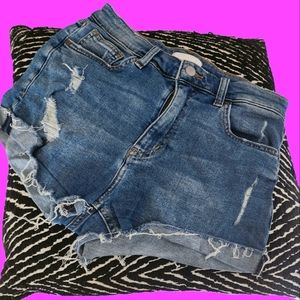 Denim shorts